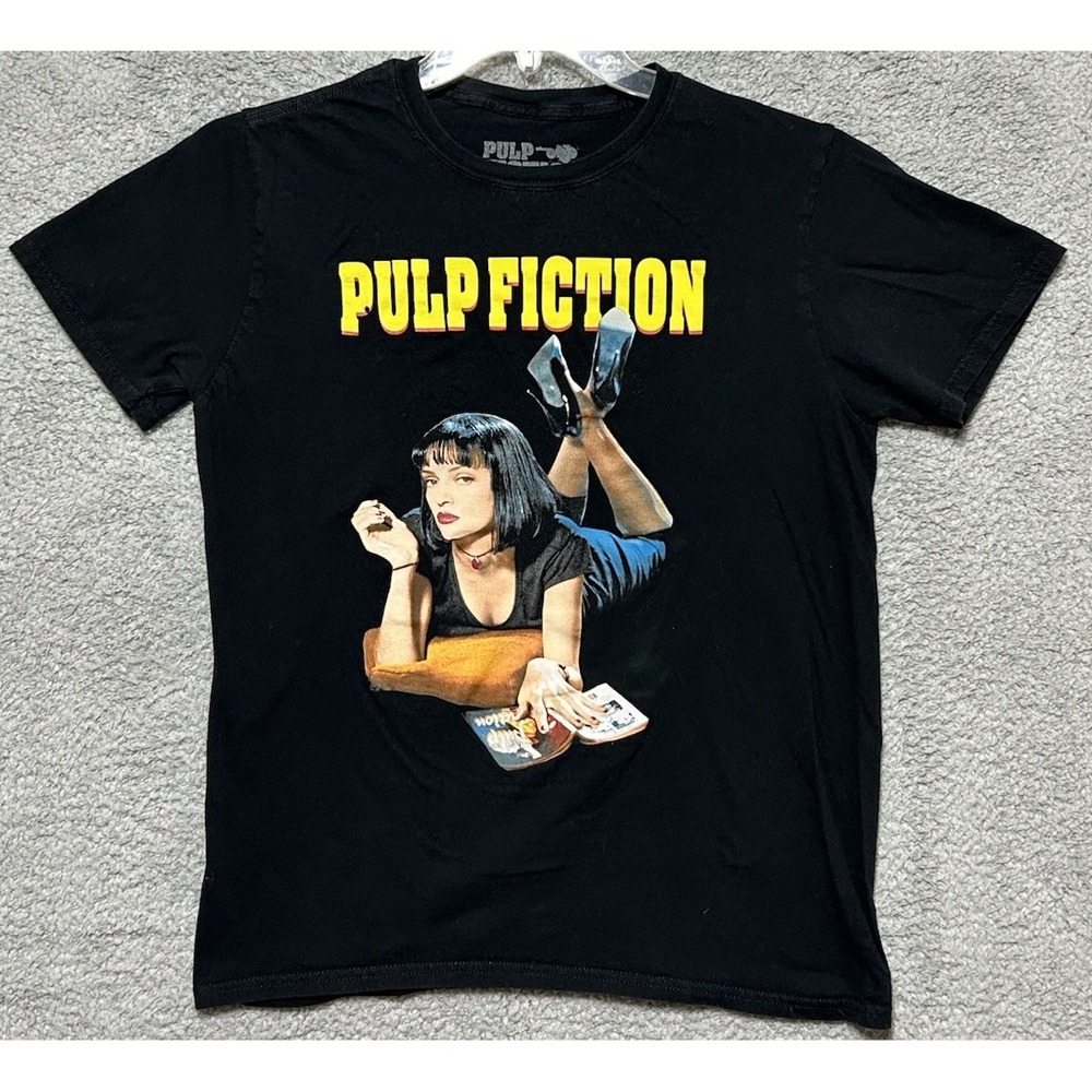 Pulp-Fiction Movie Shirt Womens Medium Uma Thurman As Mia Wallace